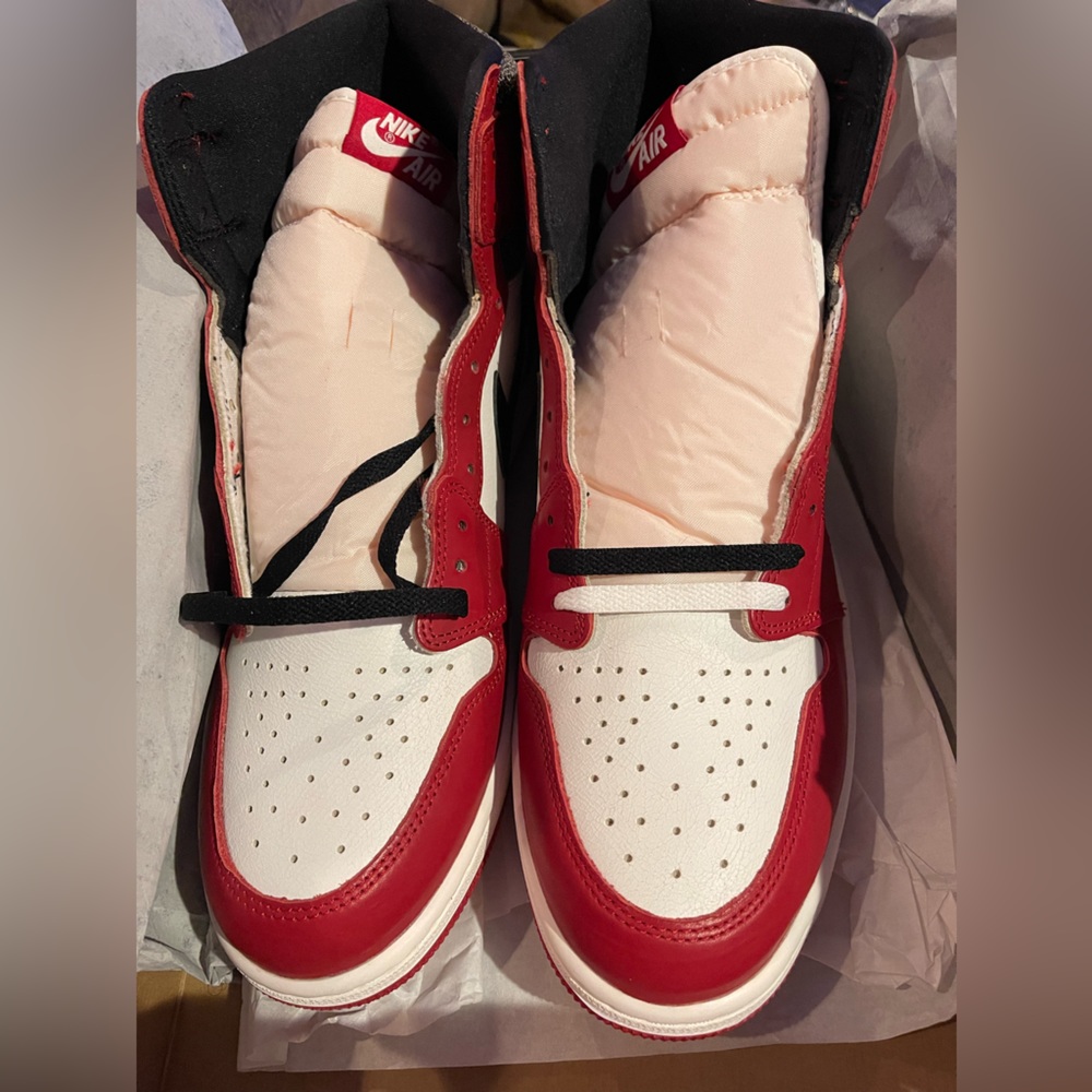 Red white and black Lost and Found retro Jordans one’s - Picture 4 of 4